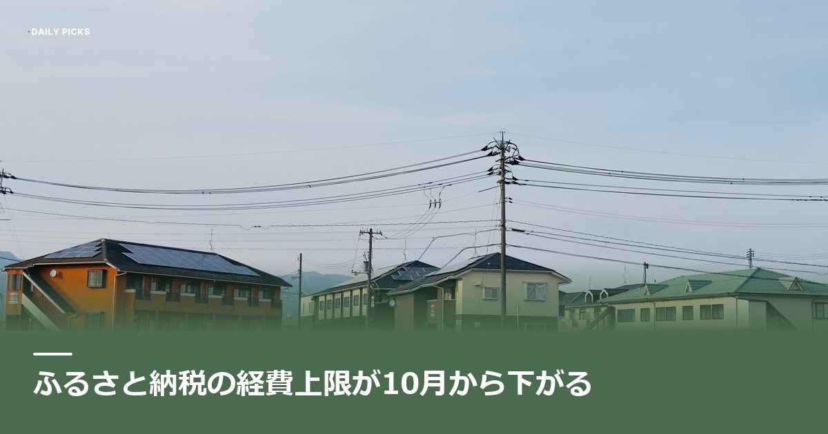 霧のかかった日本の郊外の住宅と田んぼの風景